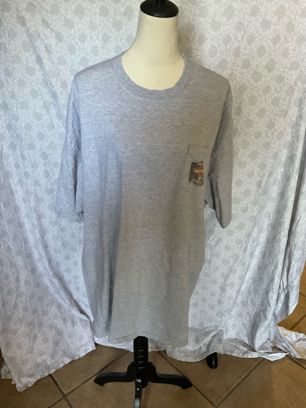Harley-Davidson Light Gray Short Sleeve Pocket Tee